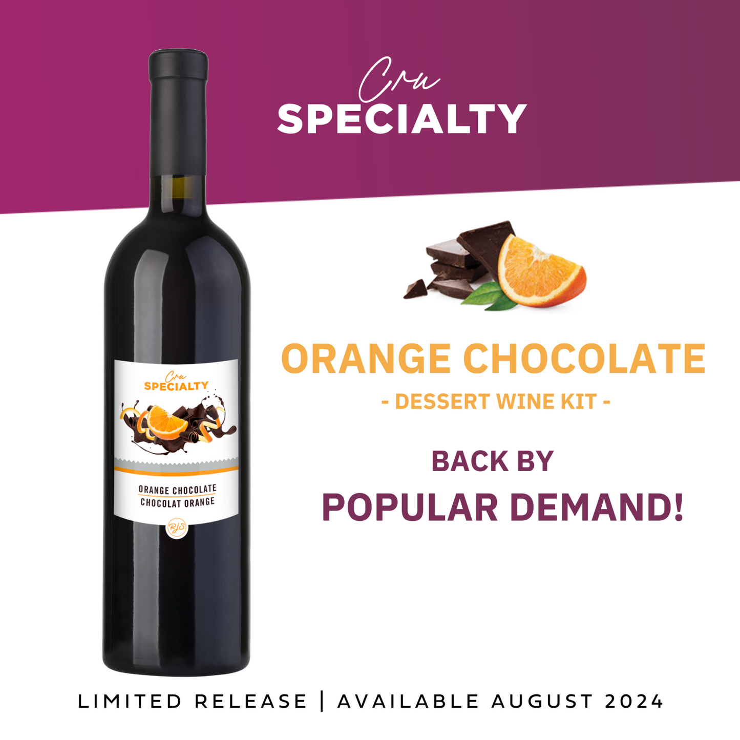 RJS Cru Specialty: Orange Chocolate Dessert Wine Kit (2024)