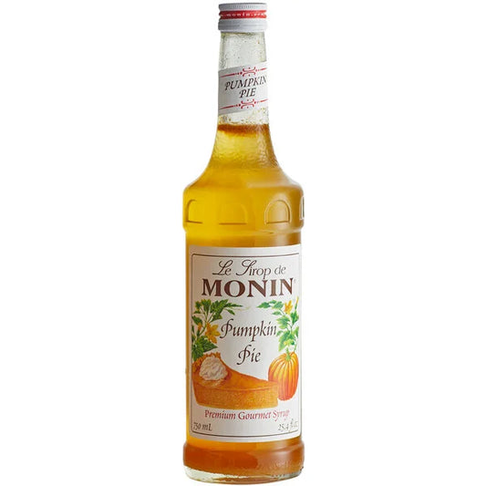 Monin: Premium Pumpkin Pie Flavoring Syrup - 750 ml.