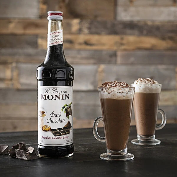 Monin: Premium Dark Chocolate Flavoring Syrup - 750 ml.