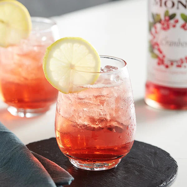 Monin: Premium Cranberry Flavoring Syrup - 750 ml.