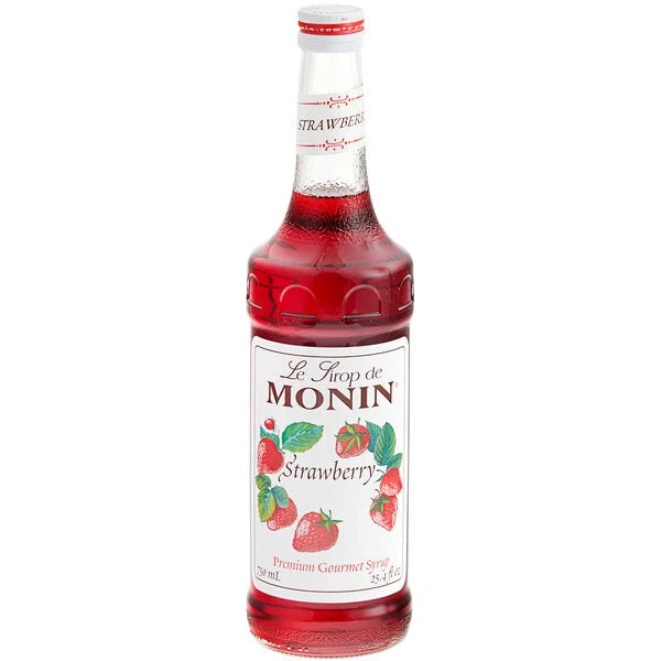 Monin: Premium Strawberry Flavoring Syrup - 750 ml.