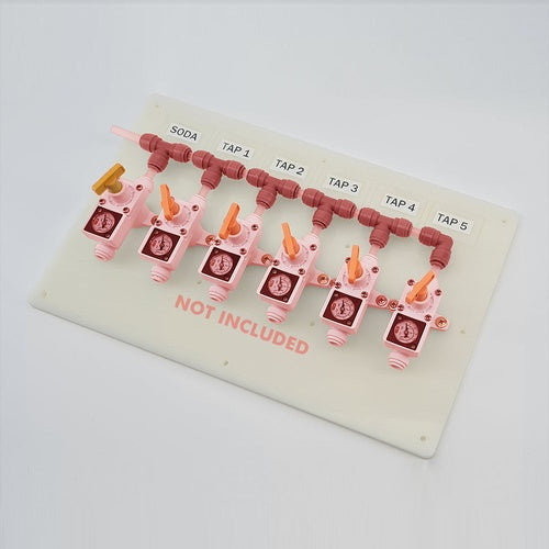 KegLand | Gas Board for Duotight In-Line Regulators | 6 Output