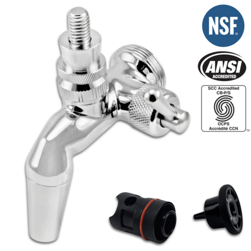 NukaTap® Stainless Steel Beer Faucet | Flow Control | Forward Sealing | Gen 2