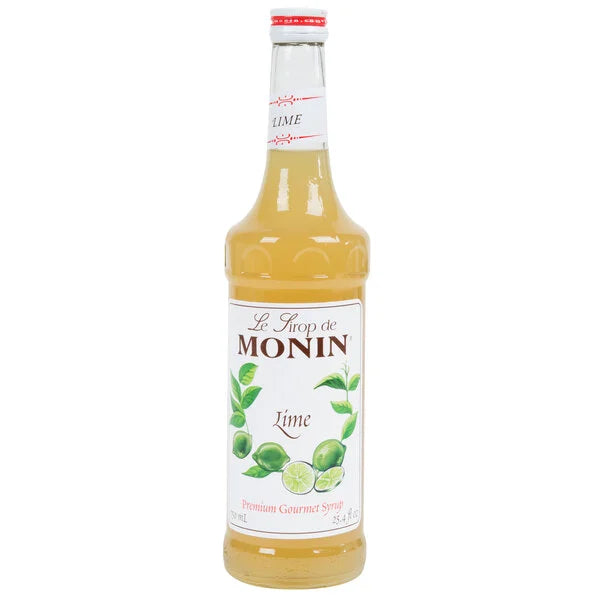 Monin: Premium Lime Flavoring Syrup - 750 ml.