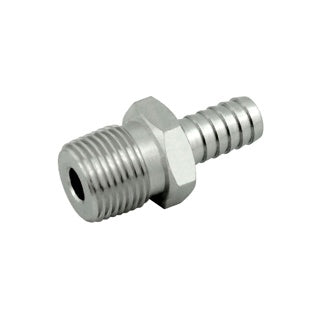 3/8" Barb - 3/8" MPT Stainless