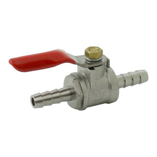 Gas Ball Valve: 1/4" MPT x 1/4" Double Barb