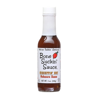 Bone Suckin' Hiccuppin' Hot Sauce (Heat Rating: 8)