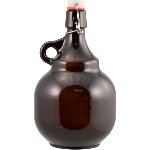 2 L Amber Flip-Top Palla Growler