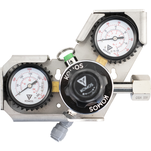 KOMOS® Regulator Gauge Cage (Stainless)