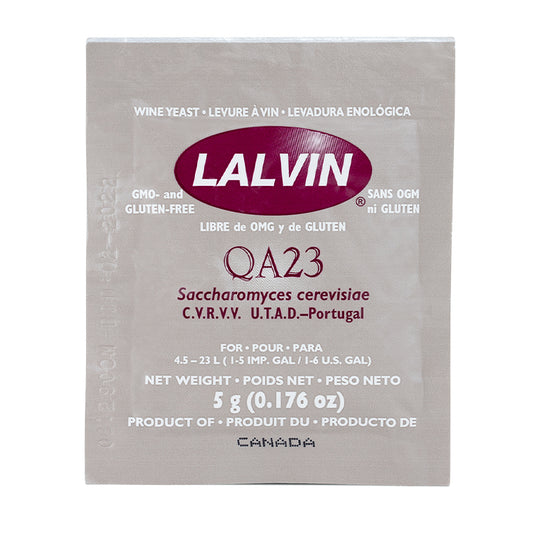 Lalvin Dry Yeast: QA23 Wine Yeast - 5 grams