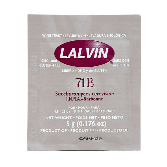 Lalvin Dry Yeast: 71B-1122 Wine Yeast - 5 grams