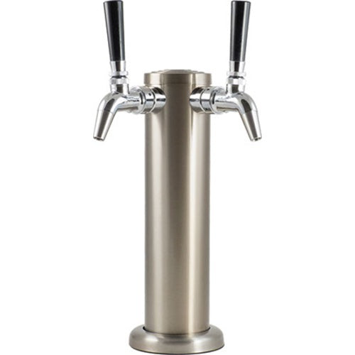 KOMOS® Stainless Draft Tower With Intertap® Faucets: 2 Faucets (w/ Duotight Fittings)