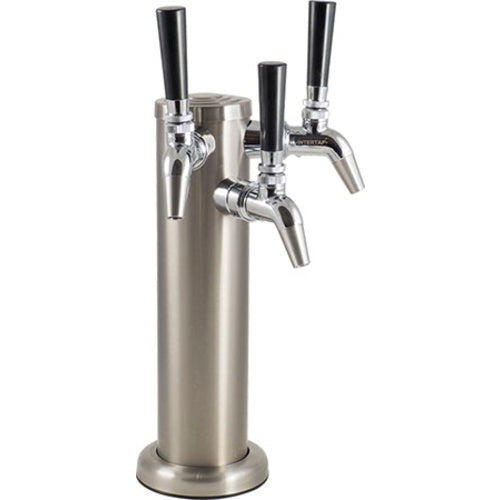 KOMOS® Stainless Draft Tower With Intertap® Faucets: 3 Faucet (w/ Duotight Fittings)