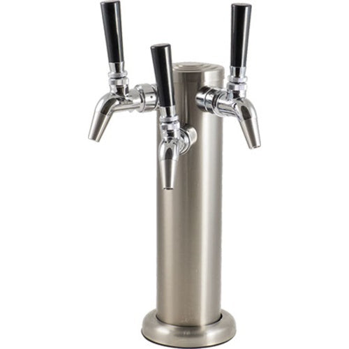 KOMOS® Stainless Draft Tower With Intertap® Faucets: 3 Faucet (w/ Duotight Fittings)