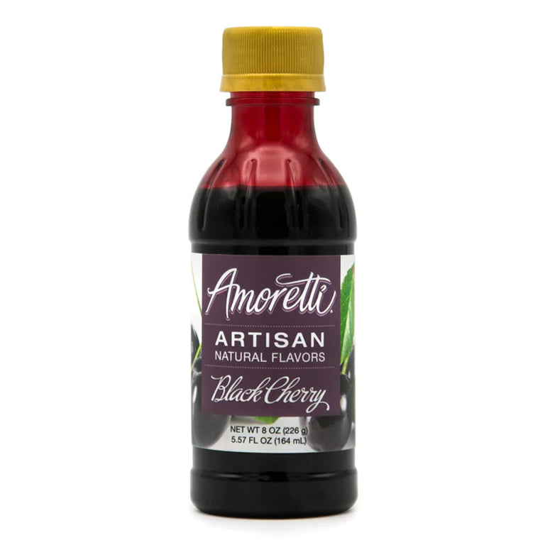 Amoretti® Black Cherry Artisan Fruit Puree: 8 oz.