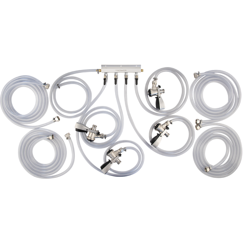 KOMOS® Jockey Box Connection Kit: 4 Faucet (Sanke Coupler)