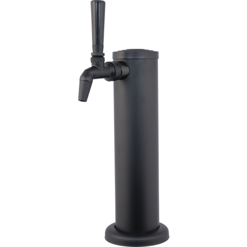 KOMOS® Matte Black Draft Tower With NukaTap Faucets: 1 Faucet (w/ Duotight Fittings)