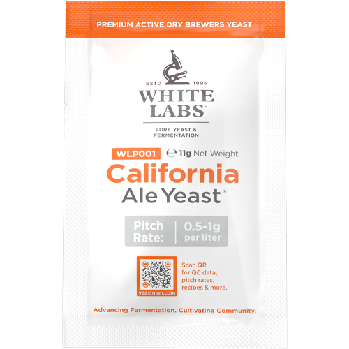 White Labs: WLP001 California Ale DRY Yeast