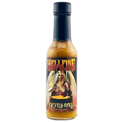 Hellfire Devil's Gold Hot Sauce (Heat Rating: 10)