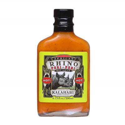 African Rhino Hot Peri-Peri Pepper Sauce (Heat Rating: 5)