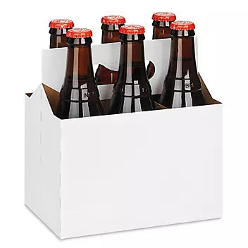 6 Pack Bottle Carrier - White