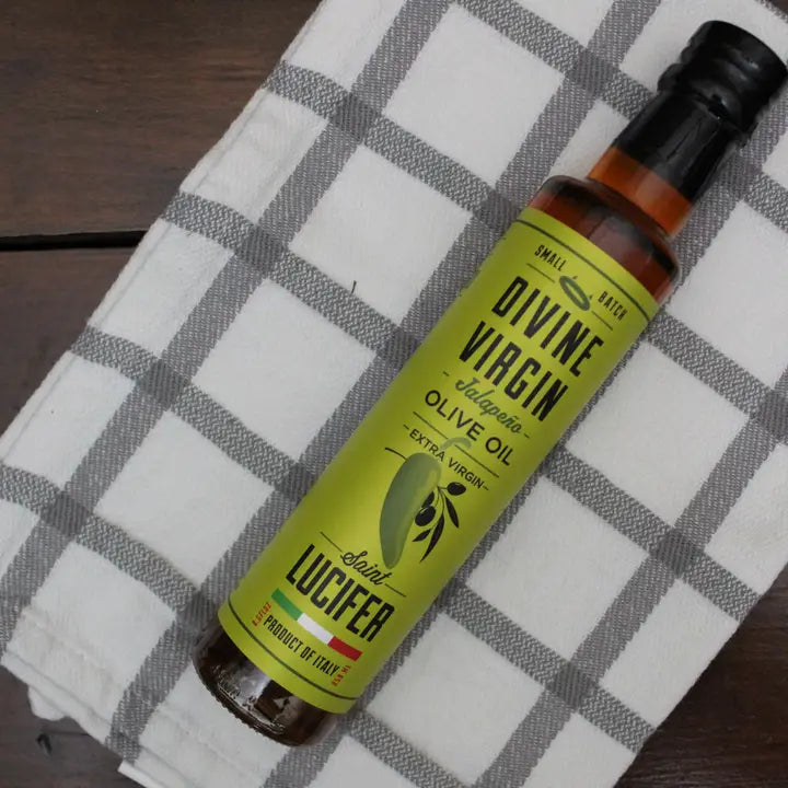 St. Lucifer Foods Co. Jalapeno Infused Extra Virgin Olive Oil - Product of Italy