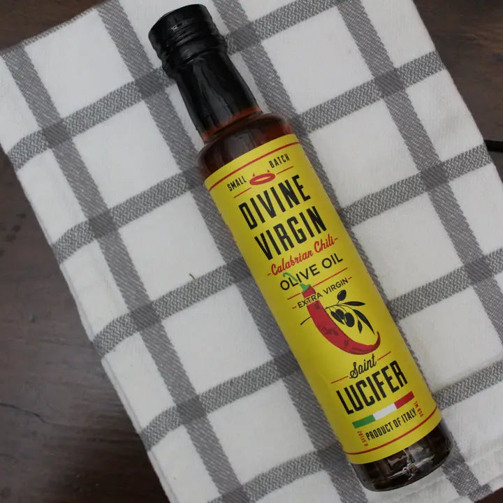 St. Lucifer Foods Co. Calabrian Chili Infused Extra Virgin Olive Oil - Product of Italy