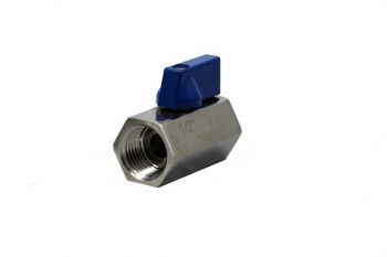 1/2" Mini Ball Valve F/F - SS