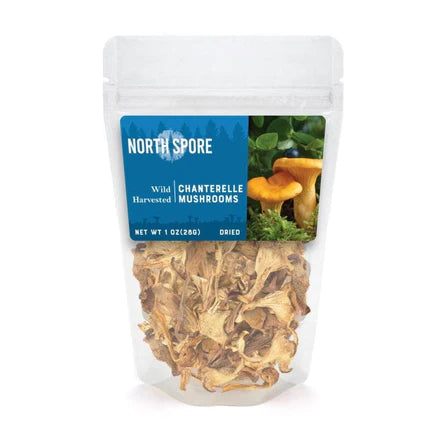 North Spore Dried Wild Mushrooms: Chanterelle (1 oz.)