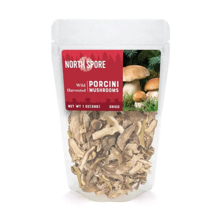 North Spore Dried Wild Mushrooms: Porcini (1 oz.)