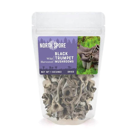 North Spore Dried Wild Mushrooms: Black Trumpet (1 oz.)